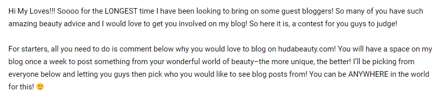 Guest posting