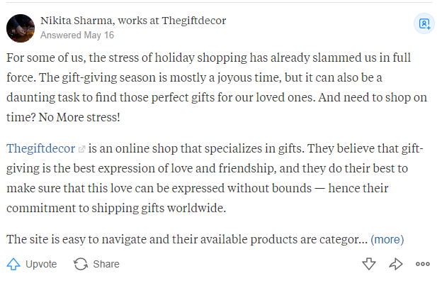 7. Answer questions on Quora